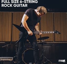 Max GigKit Rock V-stijl Elektrische gitaar 4/4 - Set met 40 Watt versterker en accessoires — thumbnail 2
