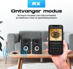 Bluetooth Transmitter & Receiver 2 in 1 - BT 5.0 - 3.5MM AUX / RCA - Bluetooth Zender - Bluetooth Ontvanger - Bluetooth Transmitter - Bluetooth Receiver — thumbnail 2