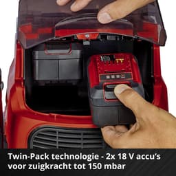 Einhell Accu Nat-/Droogzuiger TE-VC 36/30 Li S Solo - Power X-Change - 36 V/Li-Ion - 30 L - ECO/BOOST-modus - 100/150 mbar - Blaasfunctie - Premium zuigslang - Incl. 8-delige Accessoireset - Excl. accu en lader — thumbnail 4
