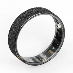 WizBay Premium Select® Zwarte FrostLook Smart Ring Dames Heren - Oplaad Case - Hypoallergeen - Hartslag & Slaap Monitor - IP68 Waterdicht - O2 Meting - Gesture Functie - Multiple Sport Modi - #10 — thumbnail 1