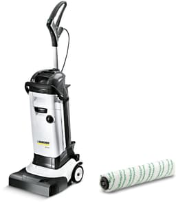 Kärcher BR 4.300 SET - Incl. extra microvezelrol - Vloerreiniger - 200 m² - Direct droog - 4/4 liter reservoir - Rolborstel rood - 820 W — thumbnail 1