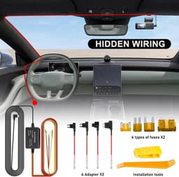 Hardwire Kit USB-C Display voor Dash Cam - Dashboard Camera Car Charger Cable Kit - 12V naar 5V Kabel voor Laagspanningsbeveiliging van Zekeringen — thumbnail 4