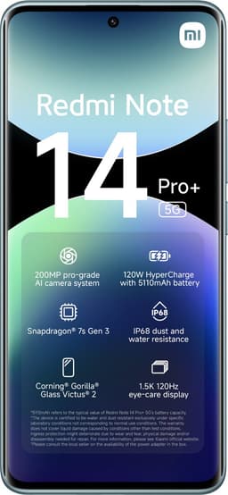 Xiaomi Redmi Note 14 Pro+ - 5G - 12GB/512GB - Frost Blauw — thumbnail 2