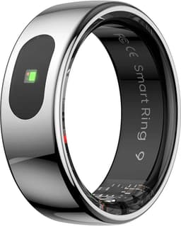 WizBay Premium Select® Smart Ring Zilver - Hartslag, Slaap, Zuurstof - Multi Sport Modi - Oplaadcase - Maat 9 — thumbnail 1