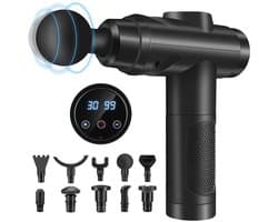 ApexArte® Massage Gun Professioneel - Massage Apparaat - Theragun - Zwart