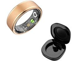 DrPhone RingSense V3 – Smart Ring - Europese ringmaat 54 - 5ATM Waterdicht – Slaapmonitor – Hartslagmeter - SpO2 + Case - Rose Goud Kleurig