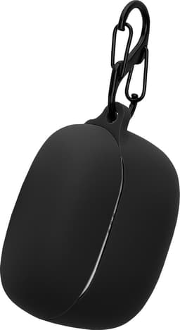 kwmobile cover voor oordopjes case - geschikt voor JBL Tune Beam 2 - Trendy beschermhoes draadloze oordopjes in zwart — thumbnail 4