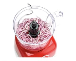 Qoock | Food Processor | Retro Line - Rood | 13 Delig | 800w | Met accessoires — thumbnail 2