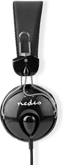 Nedis Bedrade On-ear Koptelefoon - 3,5 mm - Kabellengte: 1.10 m - Zwart — thumbnail 5