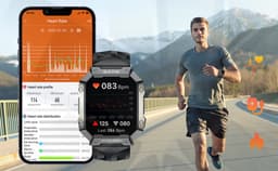 Tijdspeeltgeenrol PG Smartwatch - Groen - Waterdicht IP68, Gezondheidstracker met GPS, Hartslagmeter en Lange Batterijduur — thumbnail 3