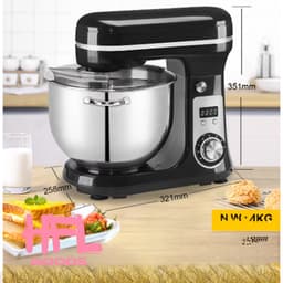 HFL Goods - Keukenmixer - Keukendeeg Kneeder Machine - 6 Liter - Zilver — thumbnail 2