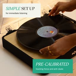House of Marley Revolution Bluetooth Platenspeler - LP Speler - Vinyl - Ingebouwde Stofkap - Auto-stop - Audio Technica element - Anti Skate - Gemaakt van Duurzame Materialen — thumbnail 3