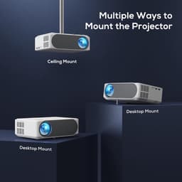 Equivera Mini Beamer - Draagbare Beamer - Beamer - Mini Beamer Projector - Projector - Mini Projector — thumbnail 5