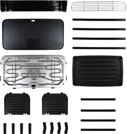 Benson Elektrische tafelgrill en barbecue - 2-in-1 - 2200 W - verwijderbare grillplaat - vaatwasmachinebestendig — thumbnail 5