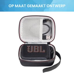 YONO Opbergtasje geschikt voor JBL Go 4 - Hoesje - Case - Zwart — thumbnail 5