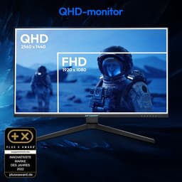 ERAZER Spectator X50 (MD 21732) 80cm (32” inch) QHD Gaming Monitor (165Hz, HDR10, Adaptive Sync, 2x HDMI, DisplayPort, 16:9, geïntegreerde luidsprekers) — thumbnail 4