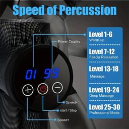 Massage Gun - Massage Apparaat - Massage Gun Professioneel - Diep Weefsel - Spierontspanning - Fitness Tool - Zwart — thumbnail 3