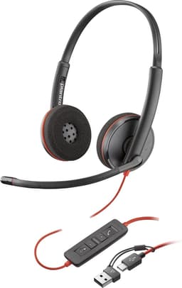 POLY Blackwire 3220 Stereo USB-C Headset + USB-C/A adapter — thumbnail 2