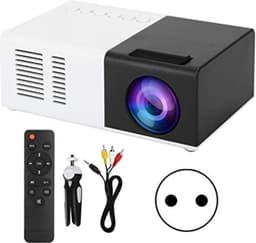 Mini Beamer - Input tot 1920x1080 - Inclusief statief - Projector - Mini Projector - HDMI - USB - Zwart / Wit - Draagbaar - Ingebouwde speaker — thumbnail 1