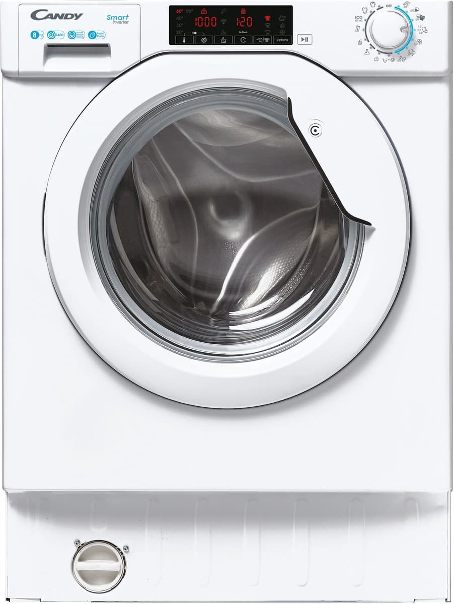 Candy Smart Inverter CBW 48TWME-S wasmachine Voorlader 8 kg 1351 RPM — afbeelding 1