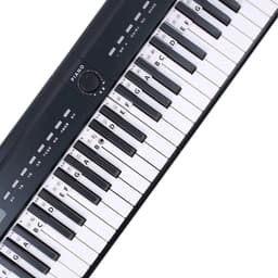 Siliconen Piano Stickers Afneembaar - 88 Toetsen - Keyboard Stickers - Herbruikbaar - Zwart — thumbnail 4
