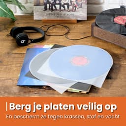 LP Hoezen 50 Stuks - Antistatische Binnenhoezen - Transparant & Extra Stevig- Vinyl Beschermhoezen - Platen Hoes - Inner Sleeves - Beschermhoes — thumbnail 2