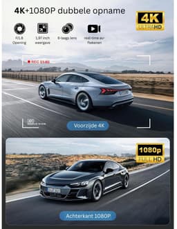 CRLYN® Dashcam voor Auto - Dual - Camerabewaking - Full HD — thumbnail 5