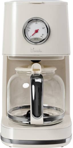 BiKitchen nostalgia 150 Koffiezetapparaat Crèmewit (glanzend) Capaciteit koppen: 12 Glazen kan, Warmhoudfunctie — thumbnail 1