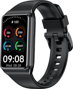 J&D supplies Stappenteller - Zwart - Temperatuurmeter - Activity Tracker - Hartslagmeter - Bloeddrukmeter - Smartwatch - Horloge - Heren - Dames — thumbnail 3