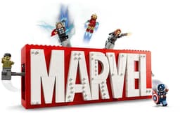 LEGO Marvel Super Heroes - MARVEL logo en minifiguren Constructiespeelgoed — thumbnail 5