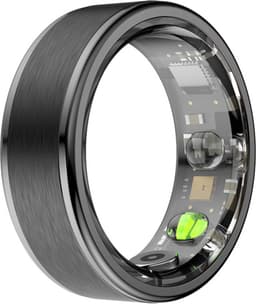 Kuno Ring 1 - Slimme ring - Smart Wearable - Health Ring - Slaap Tracker - Hartslagmeter - Stappenteller - Fitness en Activiteiten Tracker - Calorieen Bijhouden - Geen Abbonement - Waterdicht - voor Mannen en Vrouwen - Zwart - Maat #9 — thumbnail 1