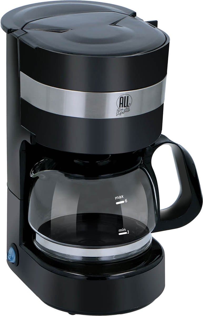 All Ride Koffiezetapparaat 24V - Koffiemachine Sigarettenaansteker Auto en Vrachtwagen - Koffie Machine Filter Koffie - Warmhoudfunctie - Koffiezetapparaat met Glazen Kan - Zwart — afbeelding 1