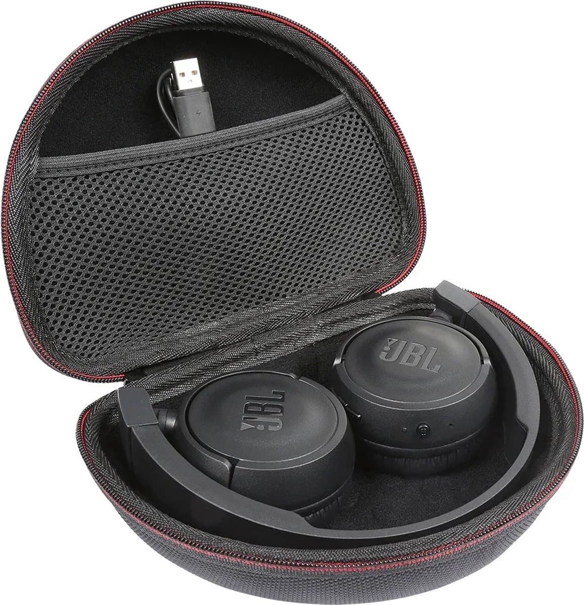 Koptelefoon Case - Harde Beschermhoes - Geschikt voor o.a. Bose, JBL, Sennheiser Beats, Beats by Dre - Zwarte binnenvoering - Koptelefoon Hoesje - opvouwbare koptelefoon - Koptelefoon Case - Koptelefoon Hoes - Beschermhoes - Draagtas — afbeelding 1