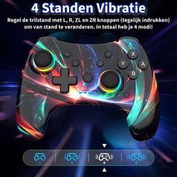 Unieke Switch Controller - RGB & Draadloos - RGB PRO - Bluetooth Controllers geschikt voor alle Nintendo Switch Accessoires Pro Controller — thumbnail 5