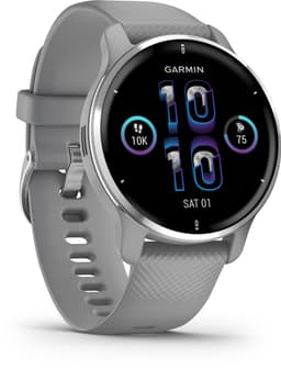 Garmin Venu 2 Plus Health Smartwatch - Amoled touchscreen - 9 dagen batterij - Spraakbesturing - Powder Gray — thumbnail 2