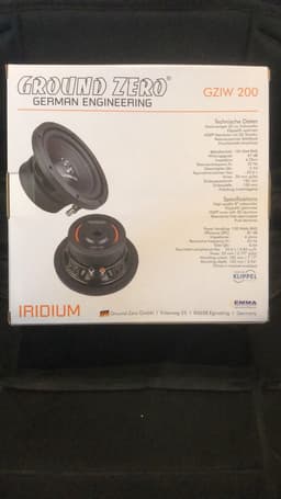 Ground Zero Iridium GZIW200 subwoofer 8 inch 150 watt RMS - 4 ohm impedantie — thumbnail 3