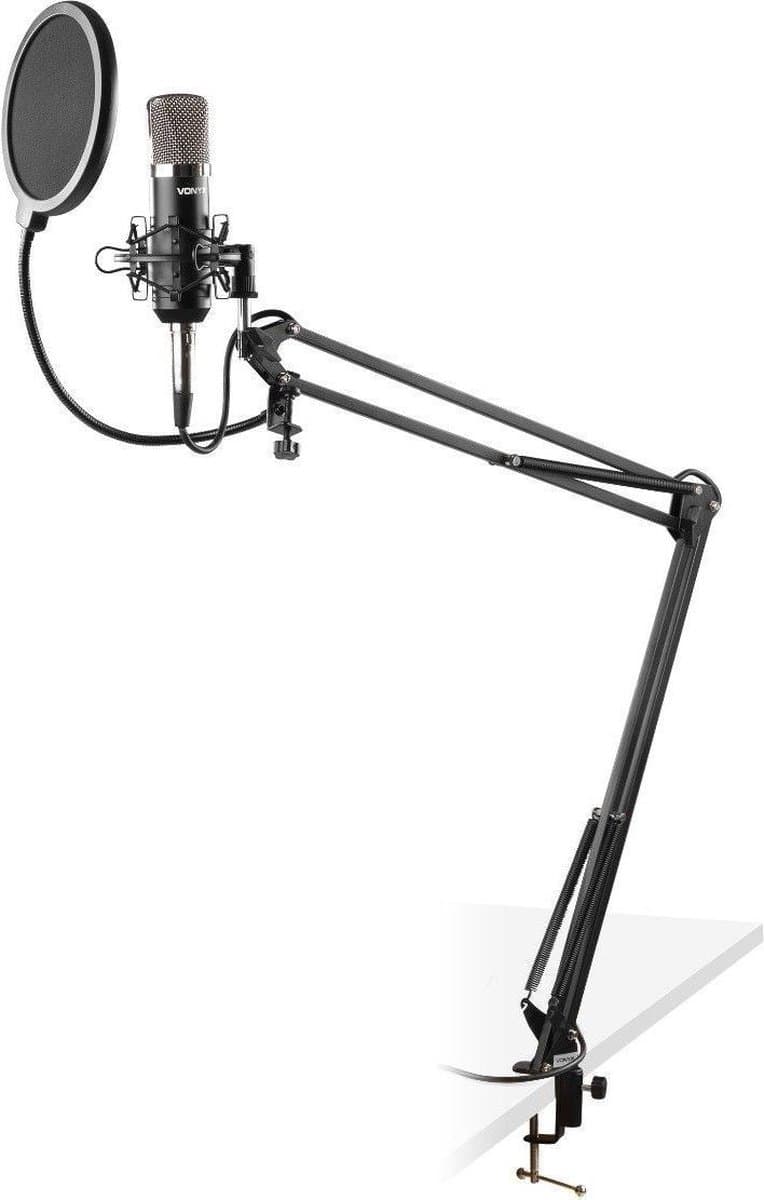 Studio microfoon - Vonyx CMS400 - Met verstelbare arm, shockmount en popfilter — afbeelding 1
