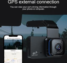 Dual Dashcam - Dashcam Voor en Achter - Auto Camera Dashcam - Dashcam Auto - Dual Dashcam voor Auto — thumbnail 2