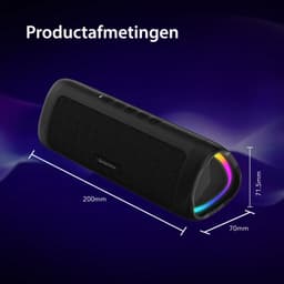 Gadgetplace Bluetooth Speaker - Tot 24 uur Muziek - RGB verlichting - IPX5 Waterproof - Draadloze Muziek Box - Partybox - Geluidsbox — thumbnail 5