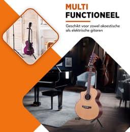 Finesse Gitaarstandaard – Universeel – Akoestisch & Elektrisch – Zwart — thumbnail 2