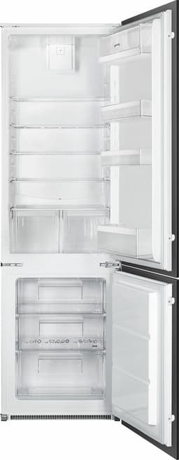 SMEG C41721E Inbouw Koel-vriescombinatie 269L - Low Frost - Sleepdeur - Wit - Energielabel E — thumbnail 1