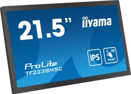 iiyama TF2238MSC-B1 beeldkrant Digitaal A-kaart 55,9 cm (22") LED 600 cd/m² Full HD Zwart Touchscreen — thumbnail 2