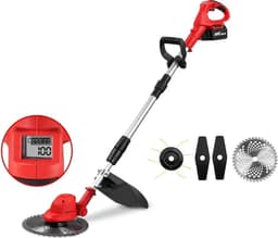 ONEVAN Kantenmaaier - Grastrimmer - Bosmaaier - Incl. 2 accu's en lader — thumbnail 1