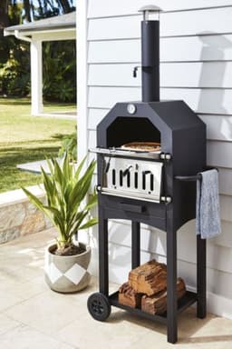ProGarden Barbecue pizzaoven zwart — thumbnail 4