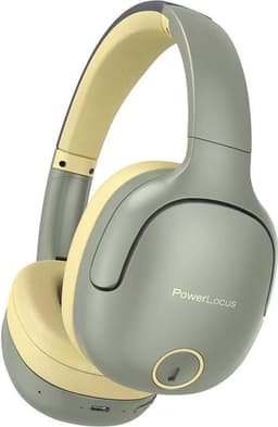 PowerLocus P7 Draadloze Over-Ear Koptelefoon - Bluetooth Headphone - Microfoon, Bass Mode, incl. Hoesje - Asfaltgrijs — thumbnail 1