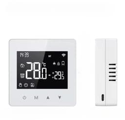 Slimme thermostaat | Voor CV aan/uit | Wifi opbouw | Touchscreen | Tuya Smart Life | Zwart — thumbnail 4