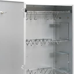 vidaXL - BBQ-rookoven - met - houtsnippers - 44,5x29x110 - cm - staal — thumbnail 4