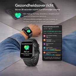 Evy24 Smartwatch AMOLED L2 - Sporthorloge Dames en Heren - 1.97 Inch Smartwatch - Bluetooth Bellen - ECG - Hartslagmeter - SpO2 Meter - 110+ Sportmodi - 5ATM Waterdicht - Android & iPhone — thumbnail 5