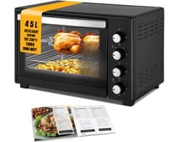RONN® Heteluchtoven - Oven - Airfryer Oven - Zwart - 56cm x 41cm x 35cm; 9.8 kg