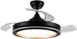 Ventilator Plafond - Luchtkringloop - Zomerkoeling - Energiezuinig 72W - 6226 Lumen - Zwart Goud — thumbnail 3